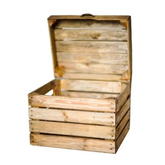coffre caisse en bois recyclé